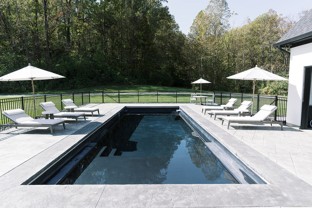 pool and pool chairs